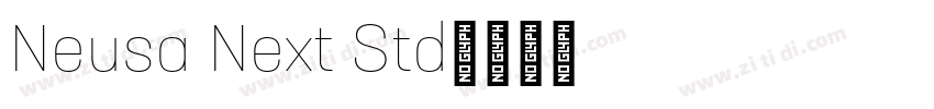 Neusa Next Std字体转换